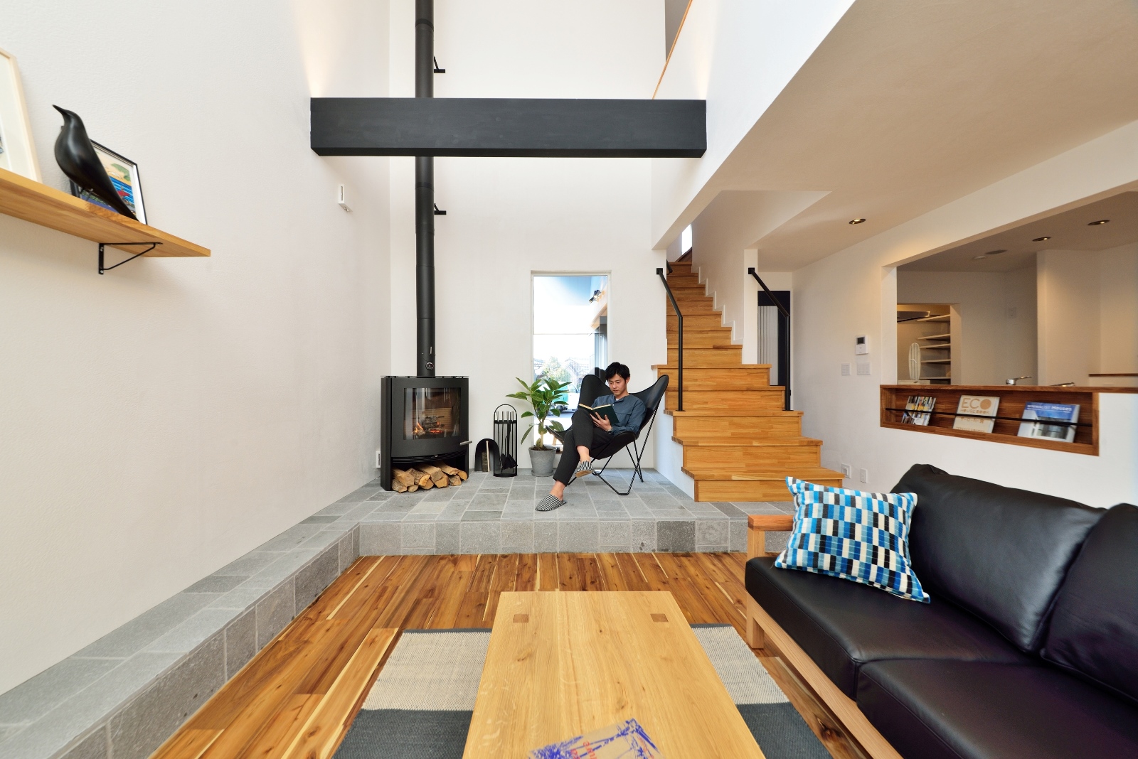 薪ストーブの家