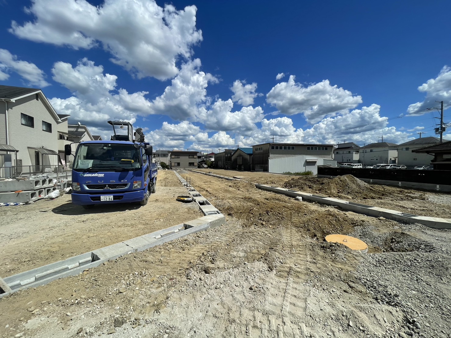 Circle court in 草津市矢橋町 造成工事中 - 丸商-marusho home